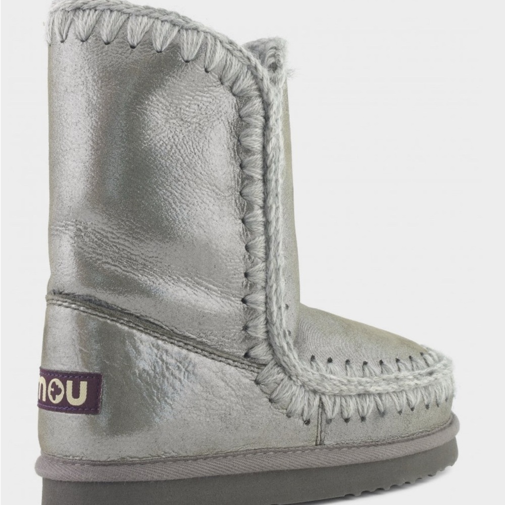 Mou Metallic Silver Eskimo 24 Boots - Picture 2 of 5